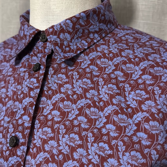 J Crew “Made with Liberty” Fabric Button Up Blouse-100% Cotton-6-Like New-Purple - Picture 4 of 16